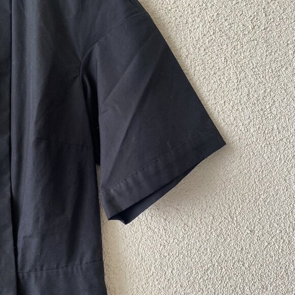 Victoria Beckham Womens Dress Black Front Pleated Short Sleeve Size 14 - Picture 9 of 15